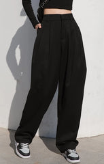 Jay Noir Wide-Leg Pants