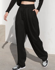 Jay Noir Wide-Leg Pants