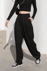 Jay Noir Wide-Leg Pants