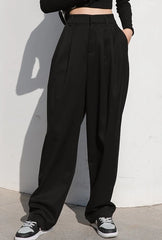 Jay Noir Wide-Leg Pants