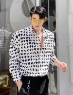 Jay White Heart Pattern Shirt