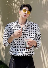 Jay White Heart Pattern Shirt