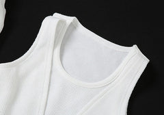 Jennie Bra Crop Top With Arm Warmer Sleeves