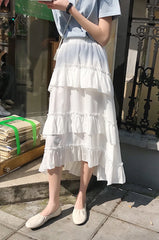 Jennie Tri-Layered Ruffle Skirt