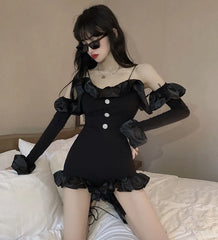 Jennie Ruffled Mini Jumpsuit