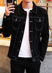 Jimin Noir Double-Zip Leather Jacket