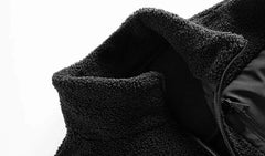 Jimin Lamb Wool Hooded Jacket