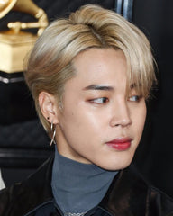 Jimin Silver Curved Stick Drop Earrings