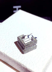 Jimin Silver Geometric Earrings