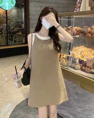Jisoo Minimalist Trapeze Dress