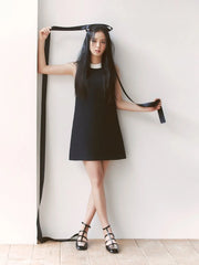 Jisoo Minimalist Trapeze Dress
