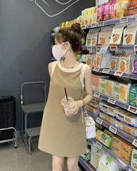 Jisoo Minimalist Trapeze Dress
