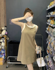 Jisoo Minimalist Trapeze Dress