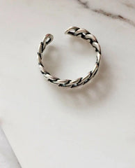 Jungkook Silver Adjustable Chain Ring