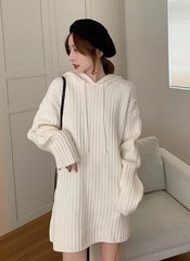 Jungwon Hooded Ribbed Dress