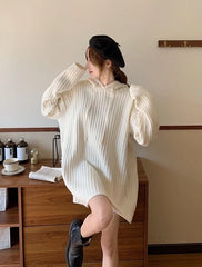 Jungwon Hooded Ribbed Dress
