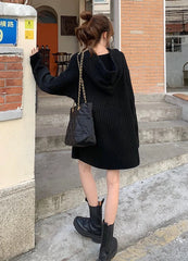 Jungwon Hooded Ribbed Dress