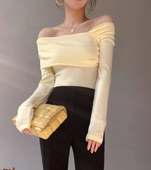 Karina Oblique Shoulder Top
