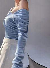 Karina Oblique Shoulder Top