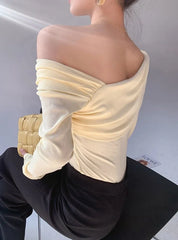 Karina Oblique Shoulder Top