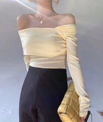 Karina Oblique Shoulder Top