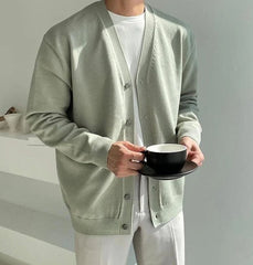 Suga Mint V-Neck Cardigan