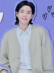 Suga Mint V-Neck Cardigan