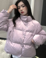 Wonyoung Lilac Puffer Jacket