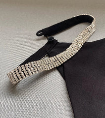 Lisa Rhinestone Halter Dress