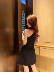 Lisa Rhinestone Halter Dress