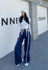 Lisa Striped Denim Jeans