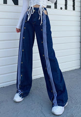 Lisa Striped Denim Jeans