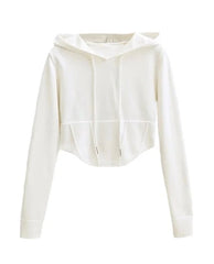 Lisa Grey Crop Hoodie