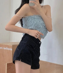 Lisa Fluffy Crop Top