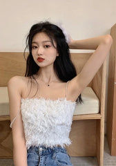 Lisa Fluffy Crop Top