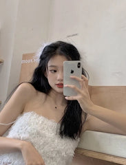 Lisa Fluffy Crop Top