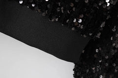 Liz Sparkly Sequin Cropped Jacket