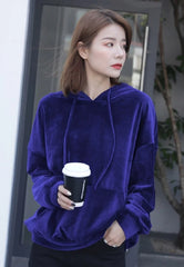 Jin Midnight Velvet Hoodie