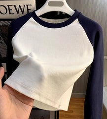 Karina Navy Raglan T-Shirt