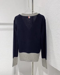 Jisung Navy Detail Cardigan