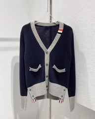 Jisung Navy Detail Cardigan