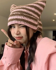 Taehyung Crochet Cat Ears Hat
