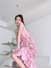 Asa Crumpled Puffy Dress