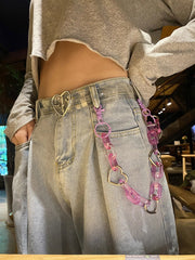 Karina Pink Hearts Chain
