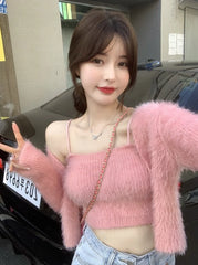 Jisoo Mohair Cardigan Set