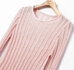Ahyeon Blush Sheer Sweater
