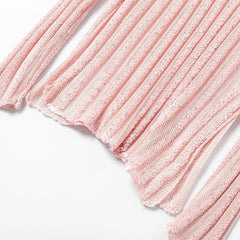 Ahyeon Blush Sheer Sweater