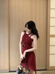 Kyujin Asymmetrical Cut-Out Dress