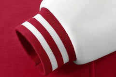 Heeseung Red Oversized Varsity Jacket