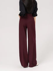 Rose Pleated Suit Pants